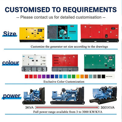 High Voltage Diesel Generator Industrial Genset Emergency Backup Power Station Heavy Duty Engine Alternator System